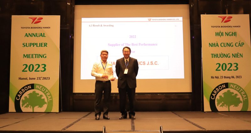 Hanoi Plastic won Toyota Boshoku's Best Performance Award