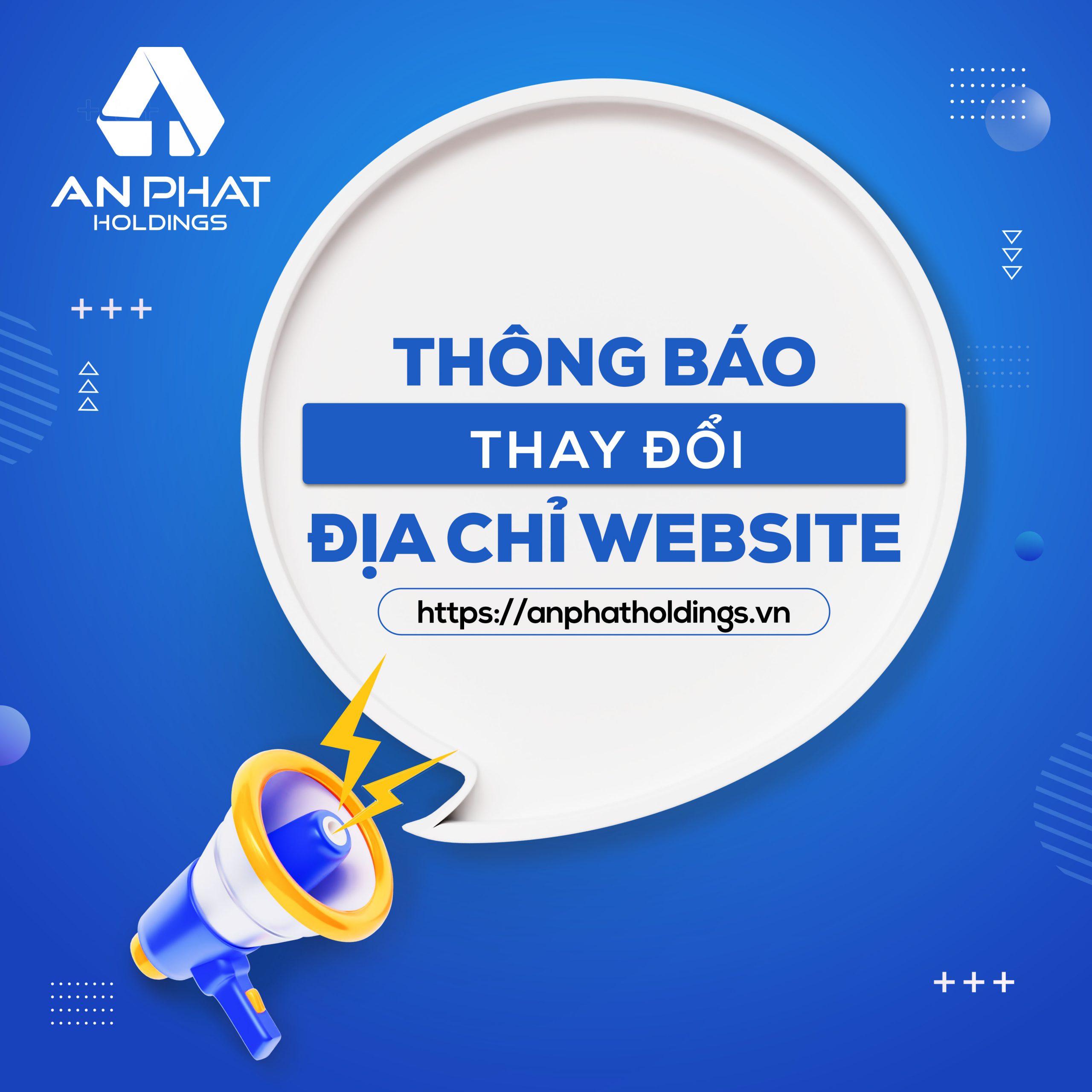 Thông báo thay đổi địa chỉ Website và Email