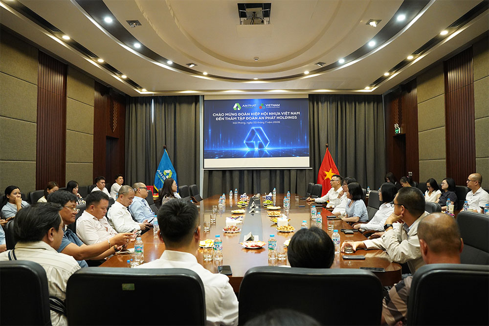 Đoàn Hiệp hội Nhựa Việt Nam đến thăm và làm việc tại Tập đoàn An Phát Holdings.